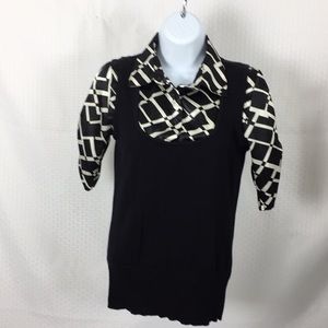 Ladies A. Byer short sleeve sweater shirt size m